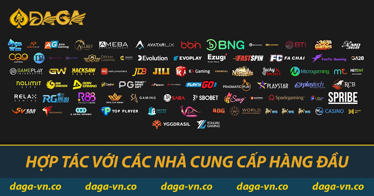 Hợp tác với các nhà cung cấp hàng đầu